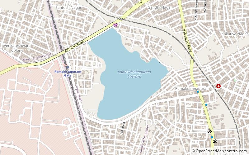 ramakrishnapuram lake hyderabad location map