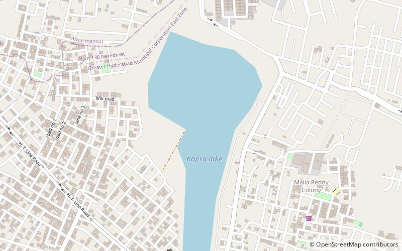 Kapra Lake location map