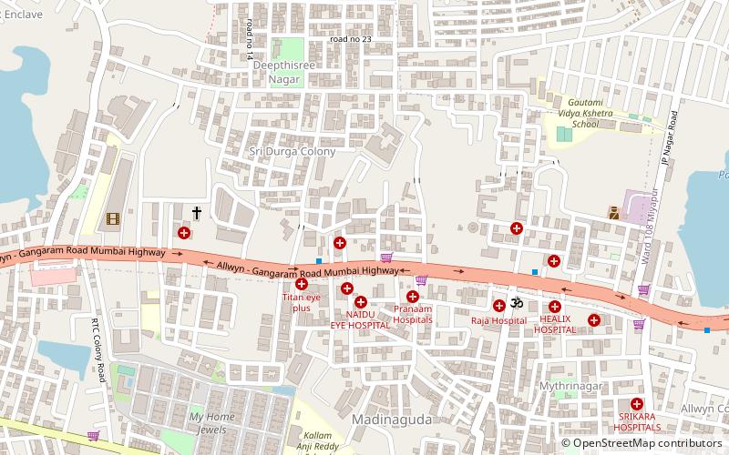 Madeenaguda location map
