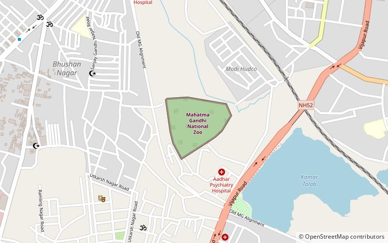 mahatma gandhi national zoo solapur location map