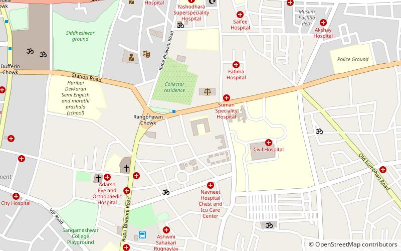 dr v m government medical college solapur location map