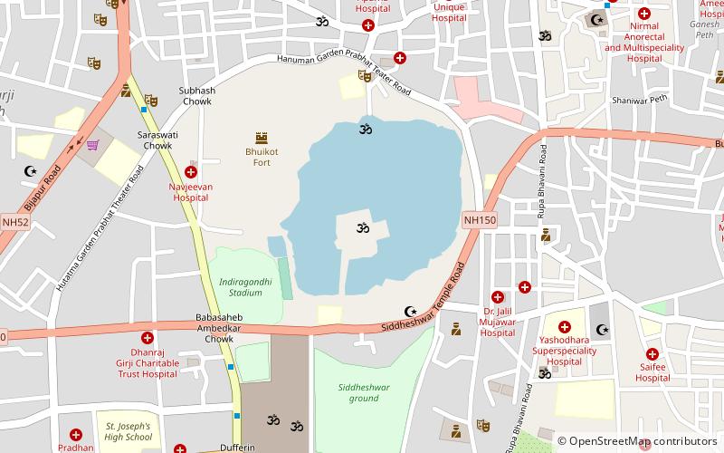 siddeshwar mandir solapur location map