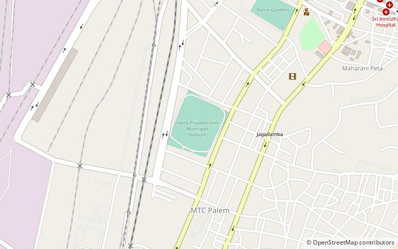 indira priyadarshini stadium visakhapatnam location map