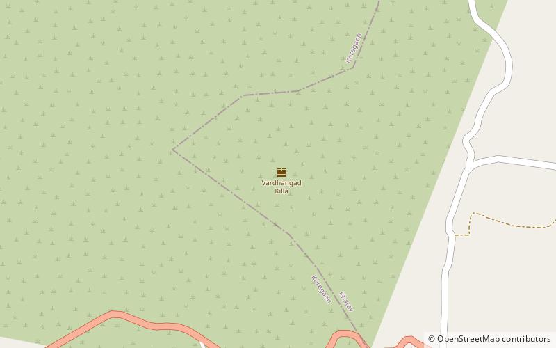 Vardhangad Fort location map