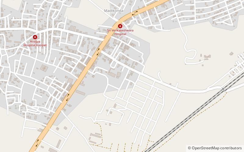 madikonda warangal location map