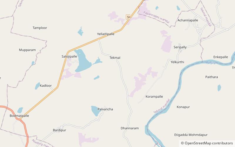 Manjira Wildlife Sanctuary location map