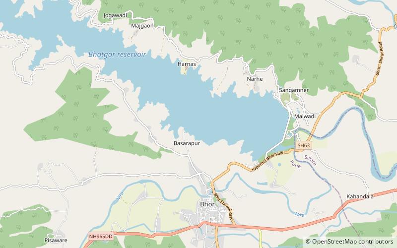 Bhatghar Dam location map