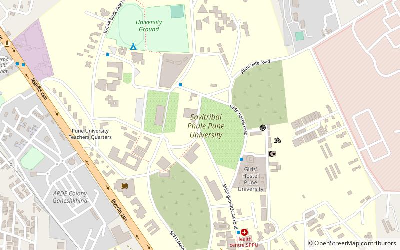 Savitribai Phule Pune University location map