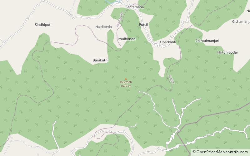 Deomali Mountain location map