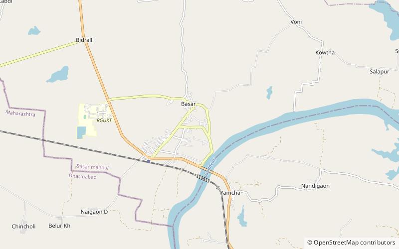 Gnana Saraswati Temple location map