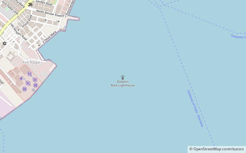 dolphin lighthouse bombay location map