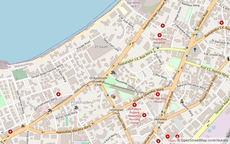 siddhivinayak mandir mumbai location map