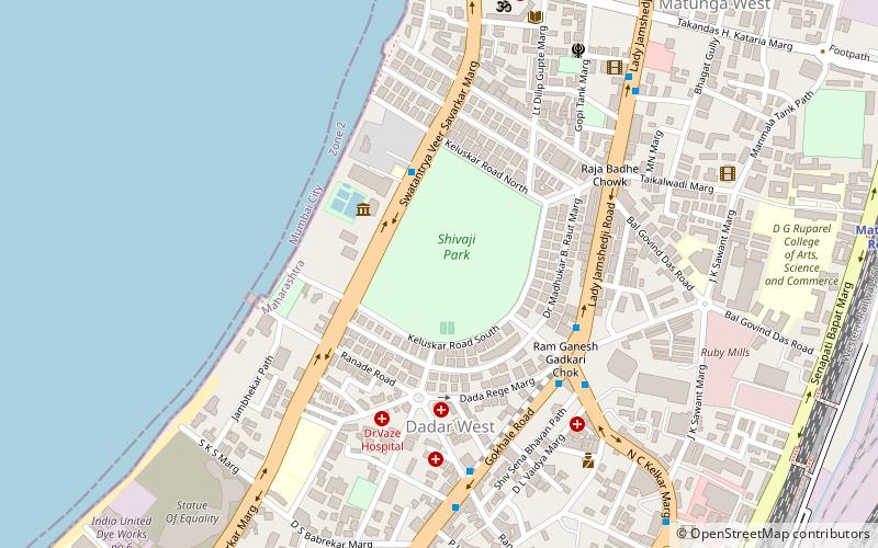 Shivaji Park Residential Zone location map