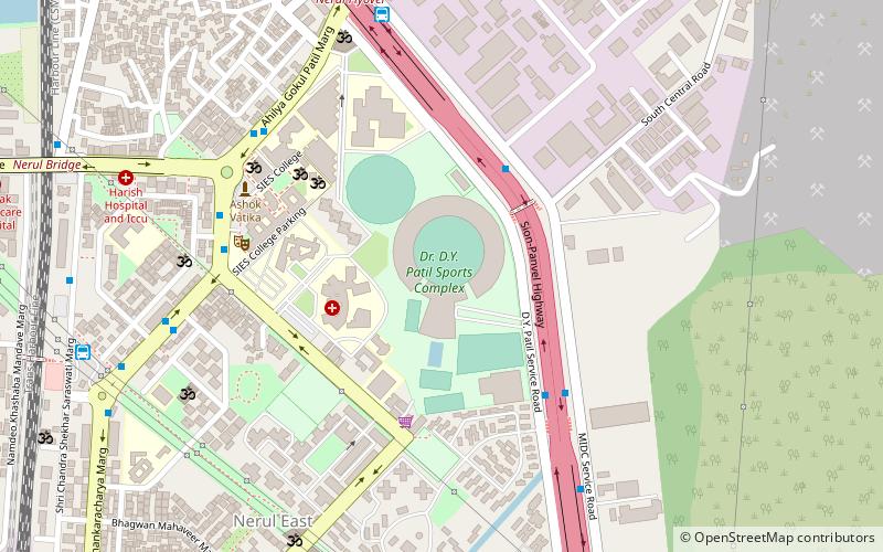 DY Patil Stadium location map