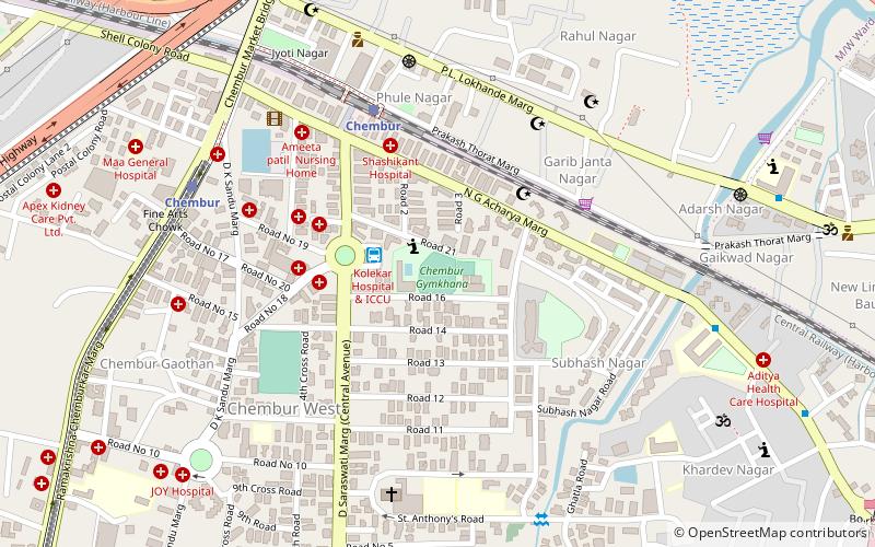 chembur gymkhana mumbaj location map