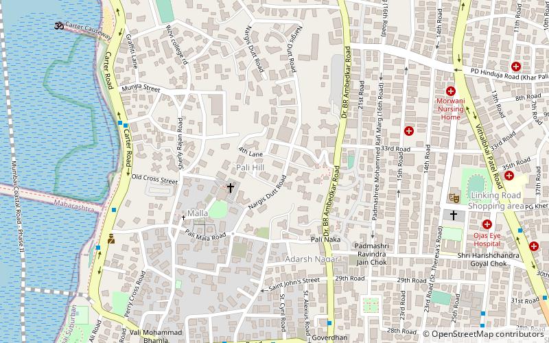 pali hill mumbai location map