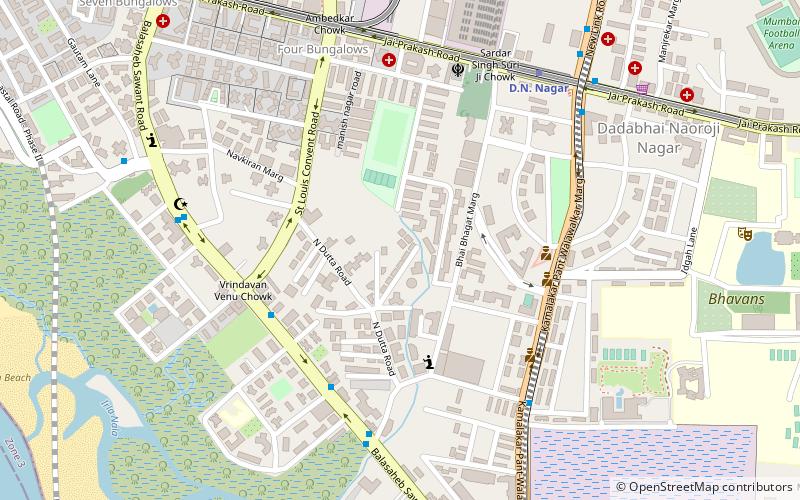 four bungalows bombay location map