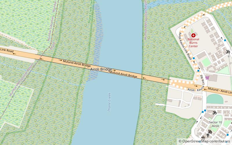 Airoli Bridge location map