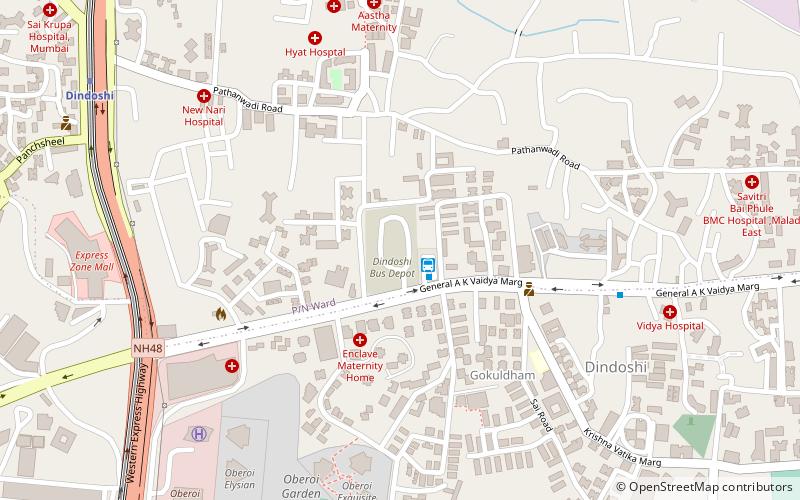 Dindoshi location map