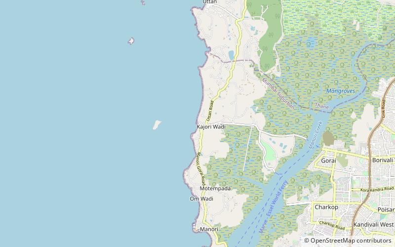 gorai beach mumbai location map