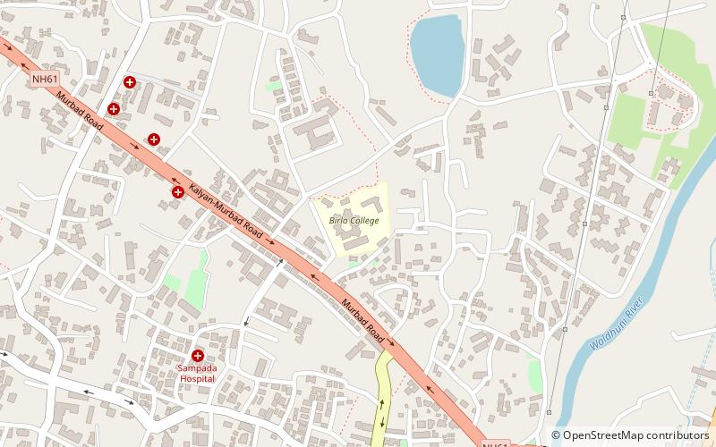 birla college of arts kalyan location map