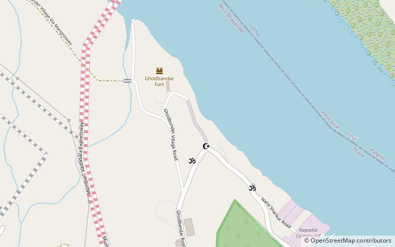 Ghodbunder Fort location map