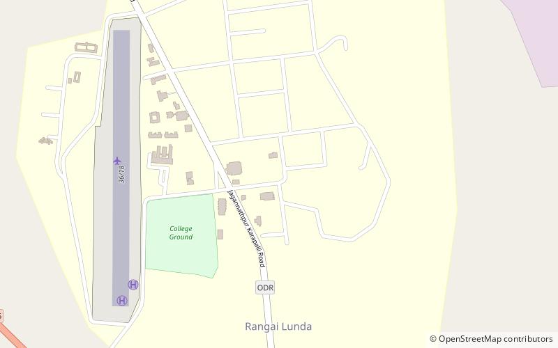 berhampur university location map