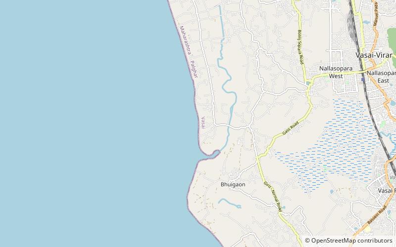 kalamb beach virar location map