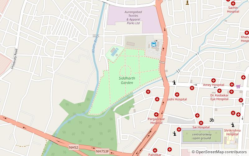 Siddharth Garden and Zoo location map