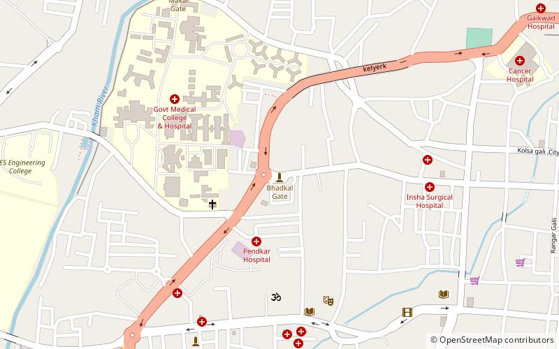 Bhadkal Gate location map