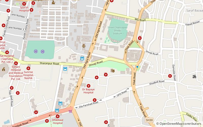 nehru garden nashik location map