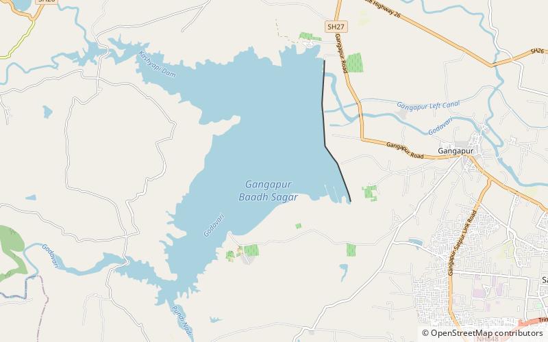 Gangapur Dam location map