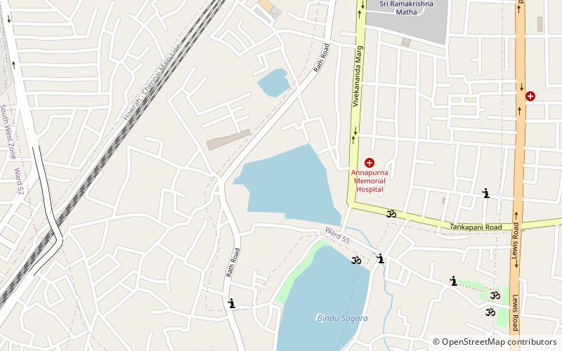 Paschimesvara Siva Temple location map