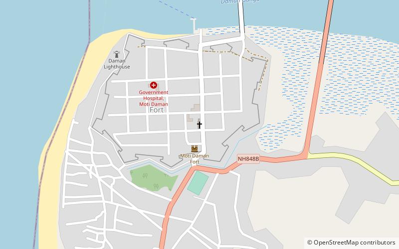church of bom jesus daman location map