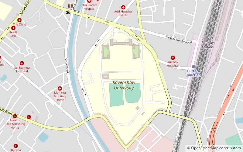 Ravenshaw University location map