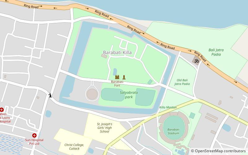 Barabati fort location map