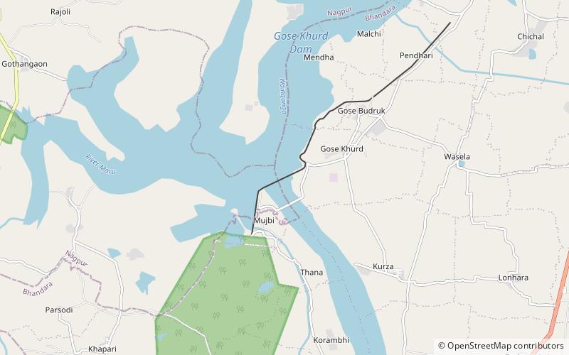 Gose Khurd Dam location map