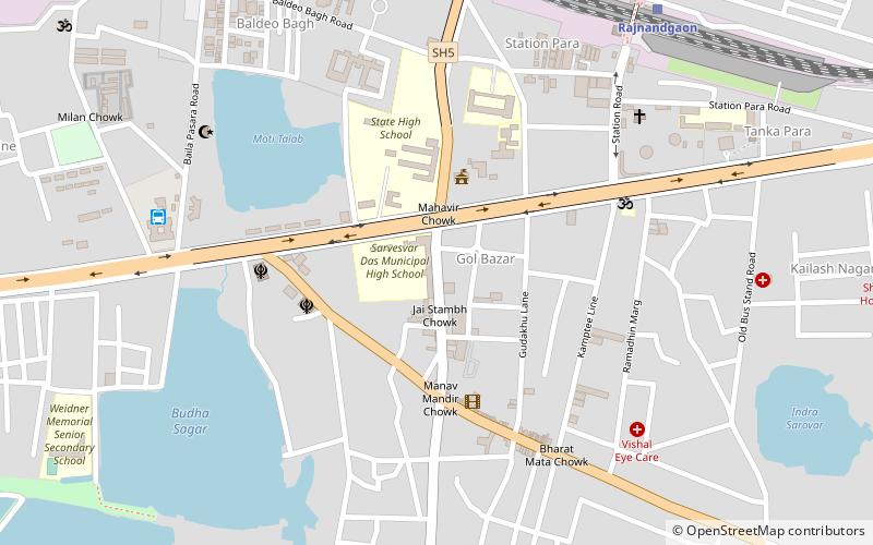 rajnandgaon location map