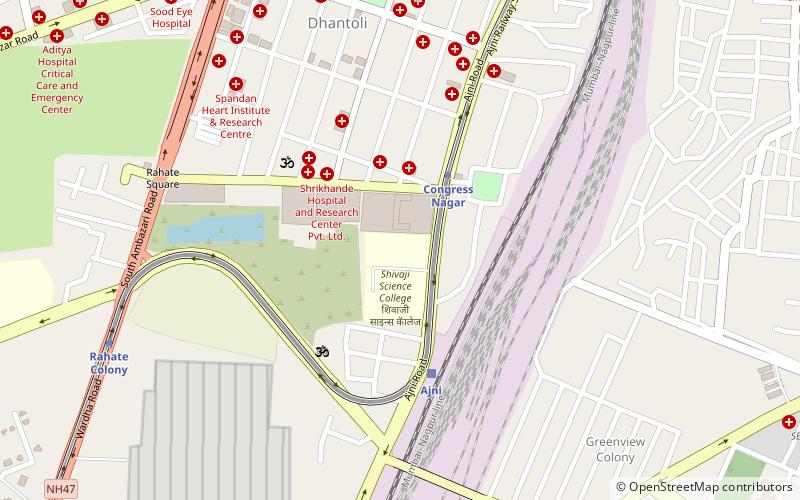 dhanwate national college nagpur location map