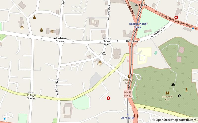 Nagpur Central Museum location map