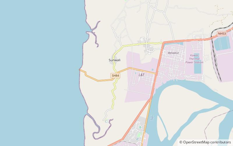 Suvali Beach location map