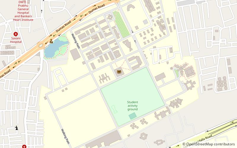Sardar Vallabhbhai National Institute of Technology location map