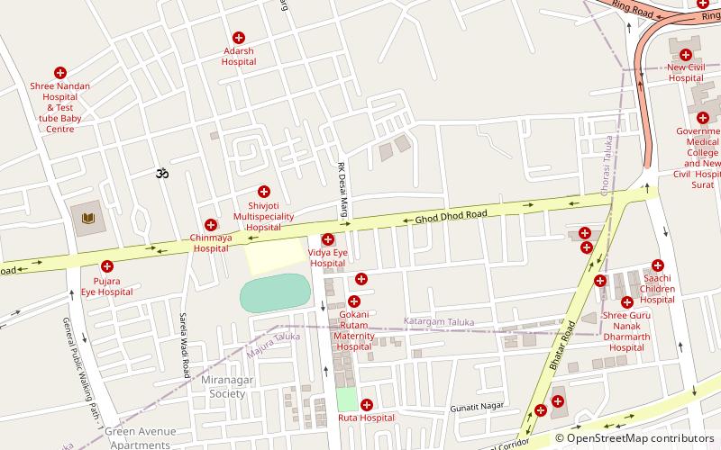 kavi narmad central library surate location map
