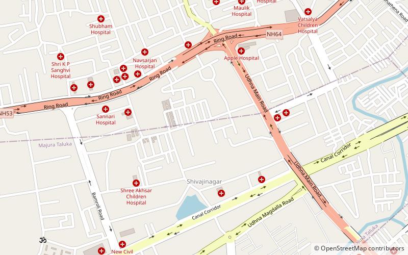 bhagal surat location map