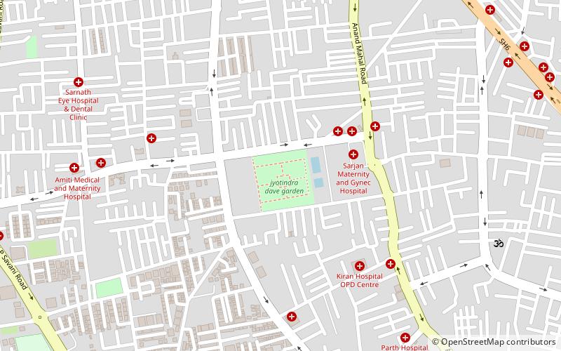 jyotindra dave garden surat location map