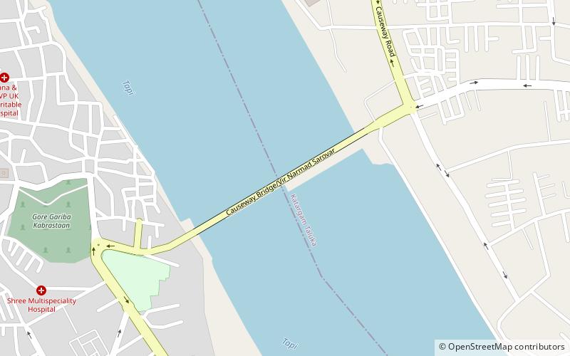 morarji desai setu surat location map