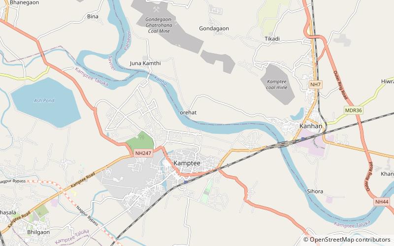Kamptee location map