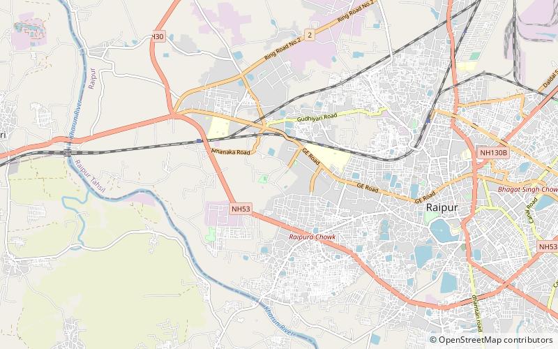 pandit ravishankar shukla university raipur location map