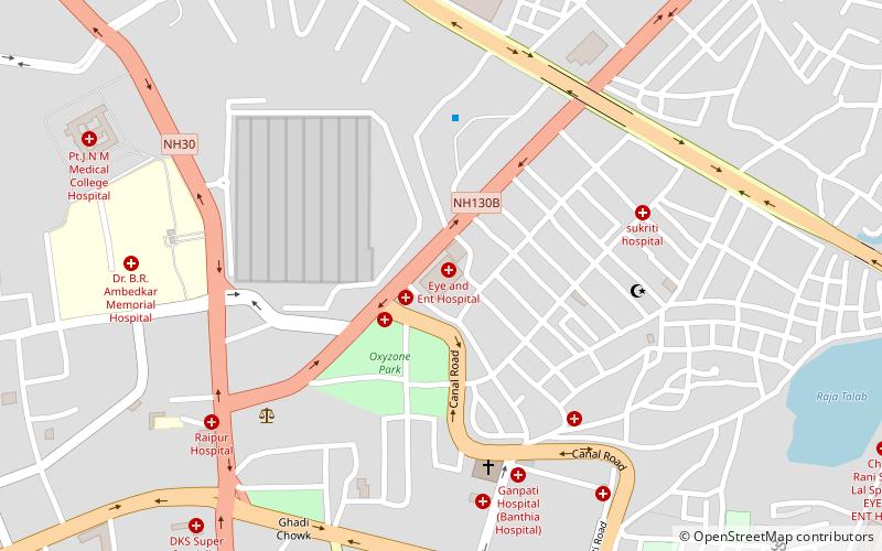 shyam plaza raipur location map