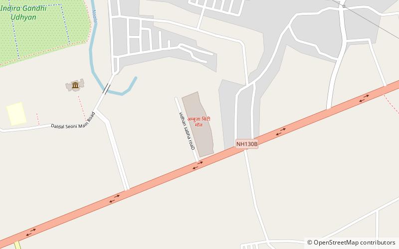 ambuja city mall raipur location map